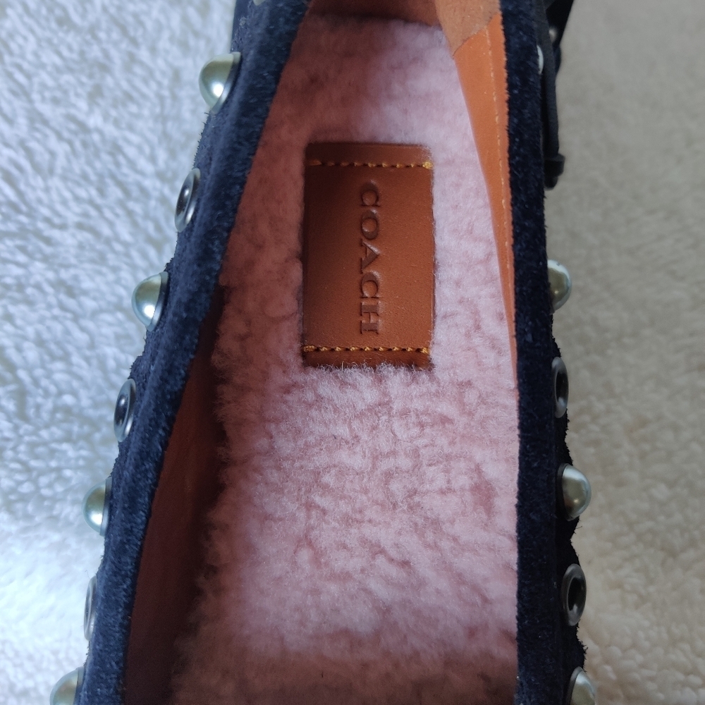 Coach Rexy Roccasin Embellished Moccasin Flats - Picture 5 of 6